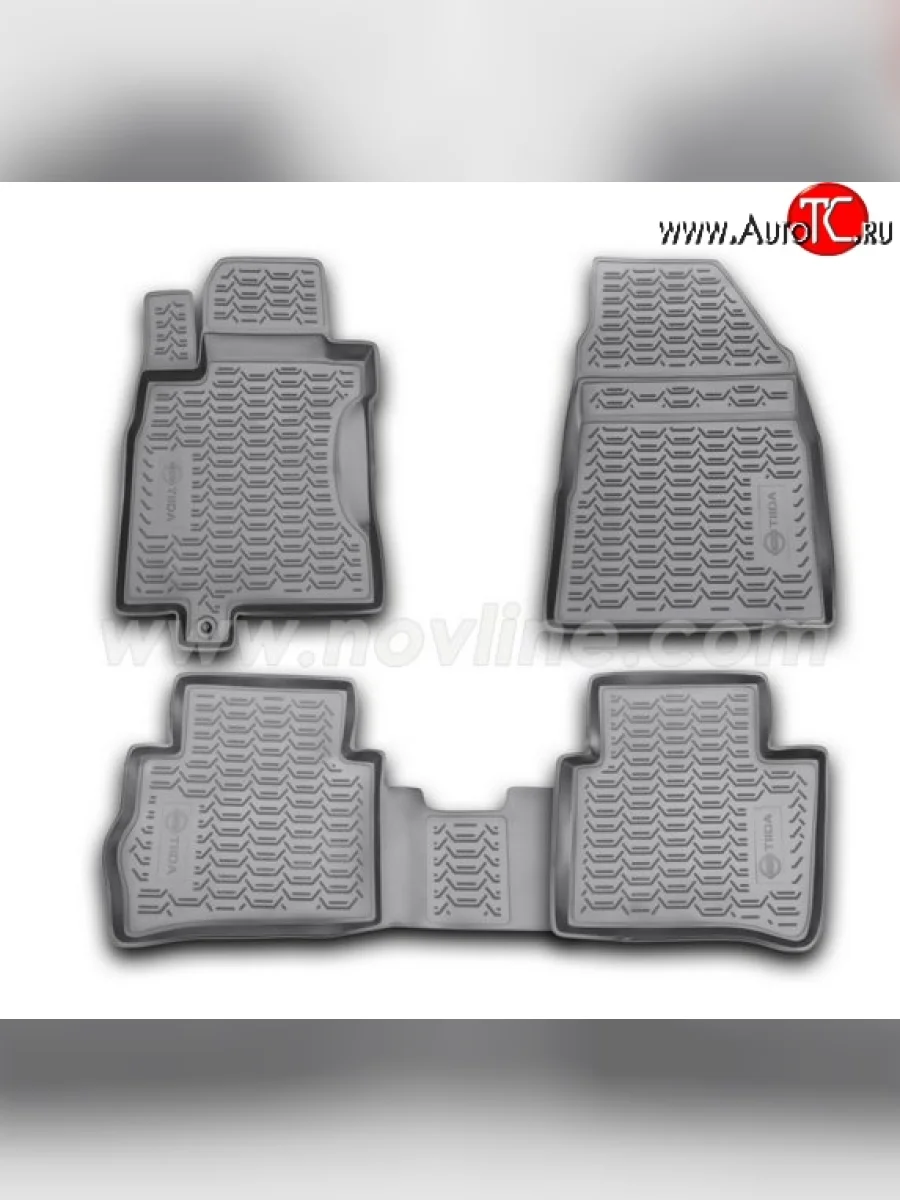 Комплект ковриков в салон (рестайлинг) Element 4 шт. (полиуретан)  Nissan Tiida (2011-2019) 2 C12  в Самаре Самарской области