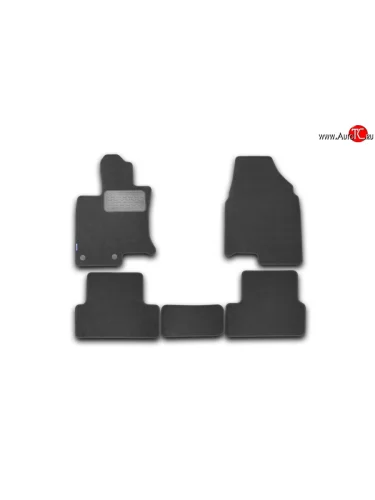 Комплект ковриков в салон Element 5 шт. (текстиль) Nissan X-trail  3 T32 (2017-2022) рестайлинг
