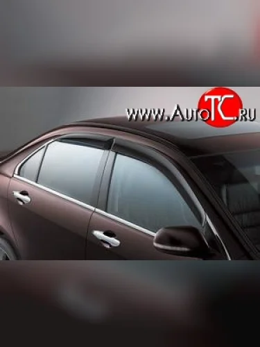 Дефлекторы окон (ветровики) Novline 4 шт. Opel Vectra C седан рестайлинг (2005-2008)