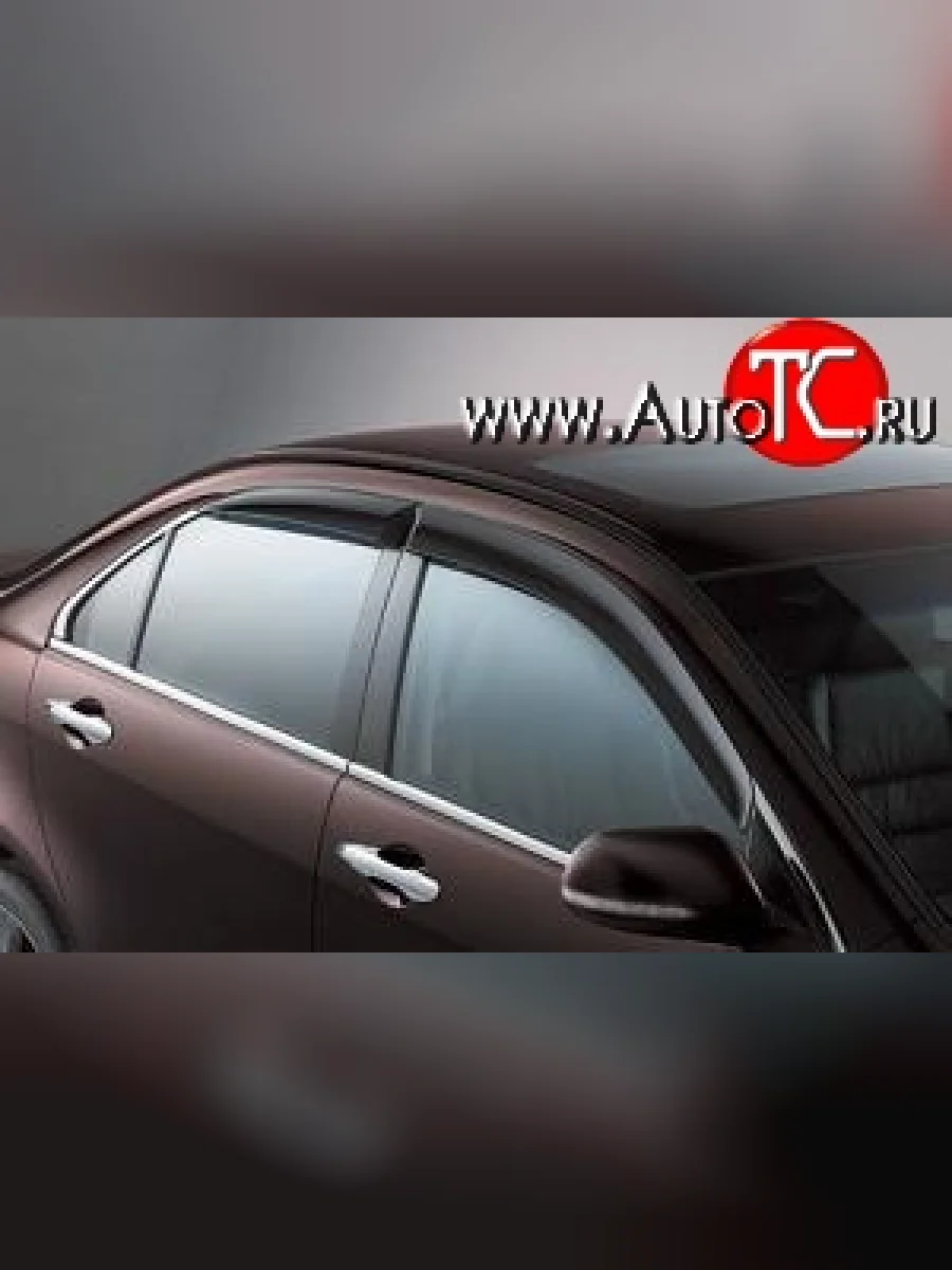 Дефлекторы окон (ветровики) Novline 4 шт. Opel Vectra C седан рестайлинг (2005-2008)  с доставкой в г. Керчь