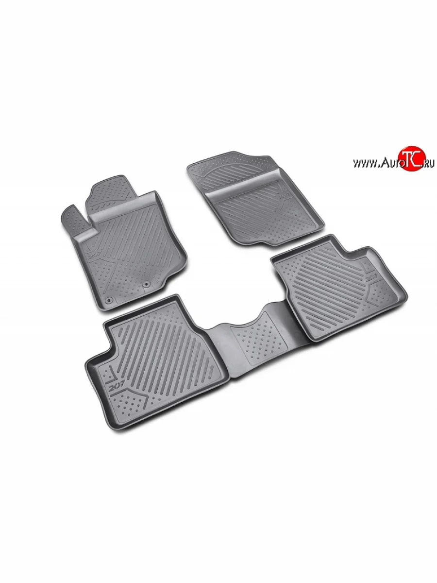 Коврики в салон Element 4 шт. (полиуретан) Peugeot 207 WC хэтчбэк 5 дв. рестайлинг (2009-2012)  в Перми Пермском крае