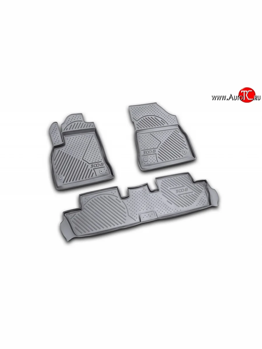 Коврики в салон Element 3 шт. (полиуретан) Peugeot 3008 дорестайлинг (2009-2013)  в Перми Пермском крае