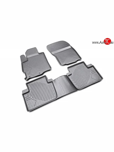 Комплект ковриков в салон Element 4 шт. (полиуретан) Peugeot 4007 (2007-2012)