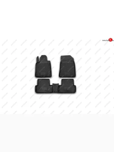 Комплект ковриков в салон Element 4 шт. (полиуретан) Peugeot 407 седан (2004-2010)