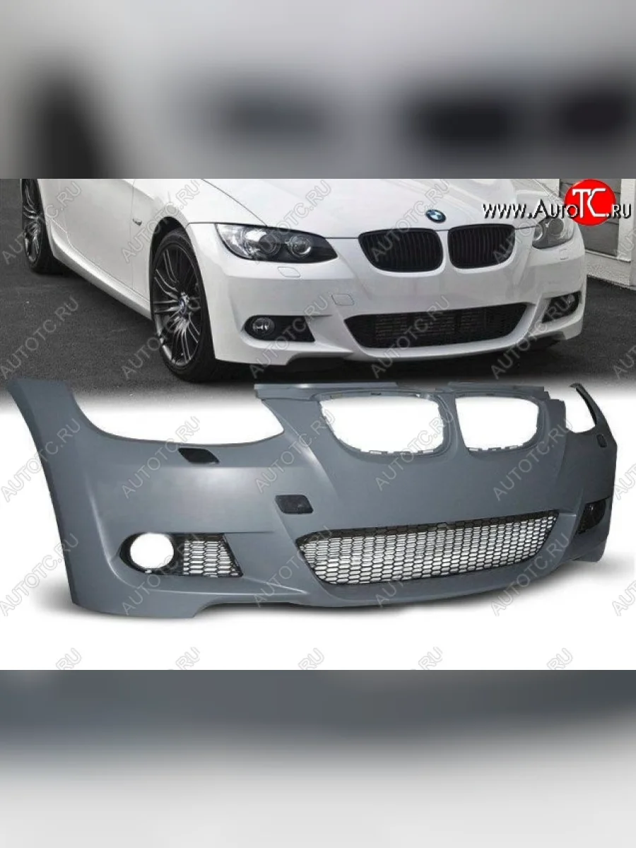 Передний бампер (E92) M-pakiet BMW 3 серия E91 универсал дорестайлинг (2004-2008) (Неокрашенный)  в Керчи Республика Крым