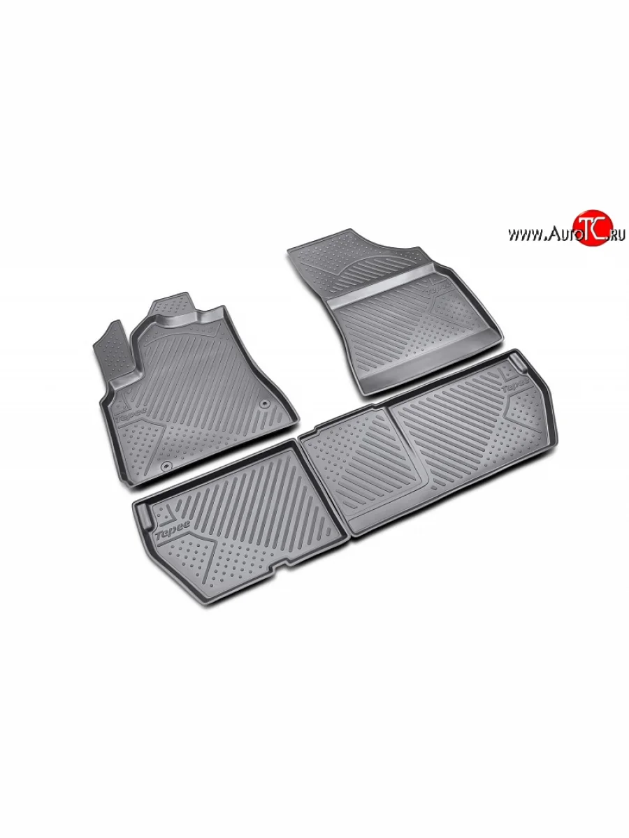 Коврики в салон Element 4 шт. (полиуретан)  Peugeot Partner (2008-2015) Tepee  в Самаре Самарской области