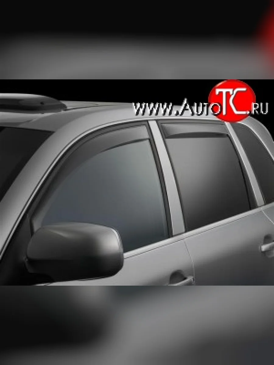 Дефлекторы окон (ветровики) Novline 4 шт. Porsche Cayenne 957 (2007-2010)  в Керчи Республика Крым