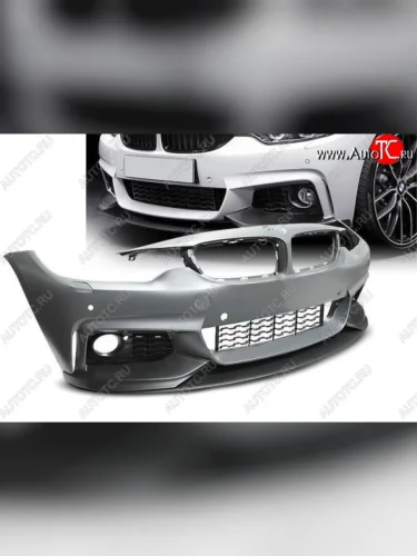 Передний бампер M-performance BMW 4 серия F36 лифтбэк дорестайлинг (2014-2017)