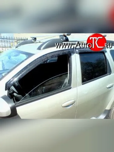 Дефлекторы окон (ветровики) Novline 4 шт Renault Duster  HS (2010-2021) дорестайлинг, рестайлинг