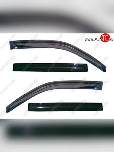Комплект дефлекторов окон (ветровиков) 4 шт. (седан) Novline Renault Logan  2 - Logan Stepway