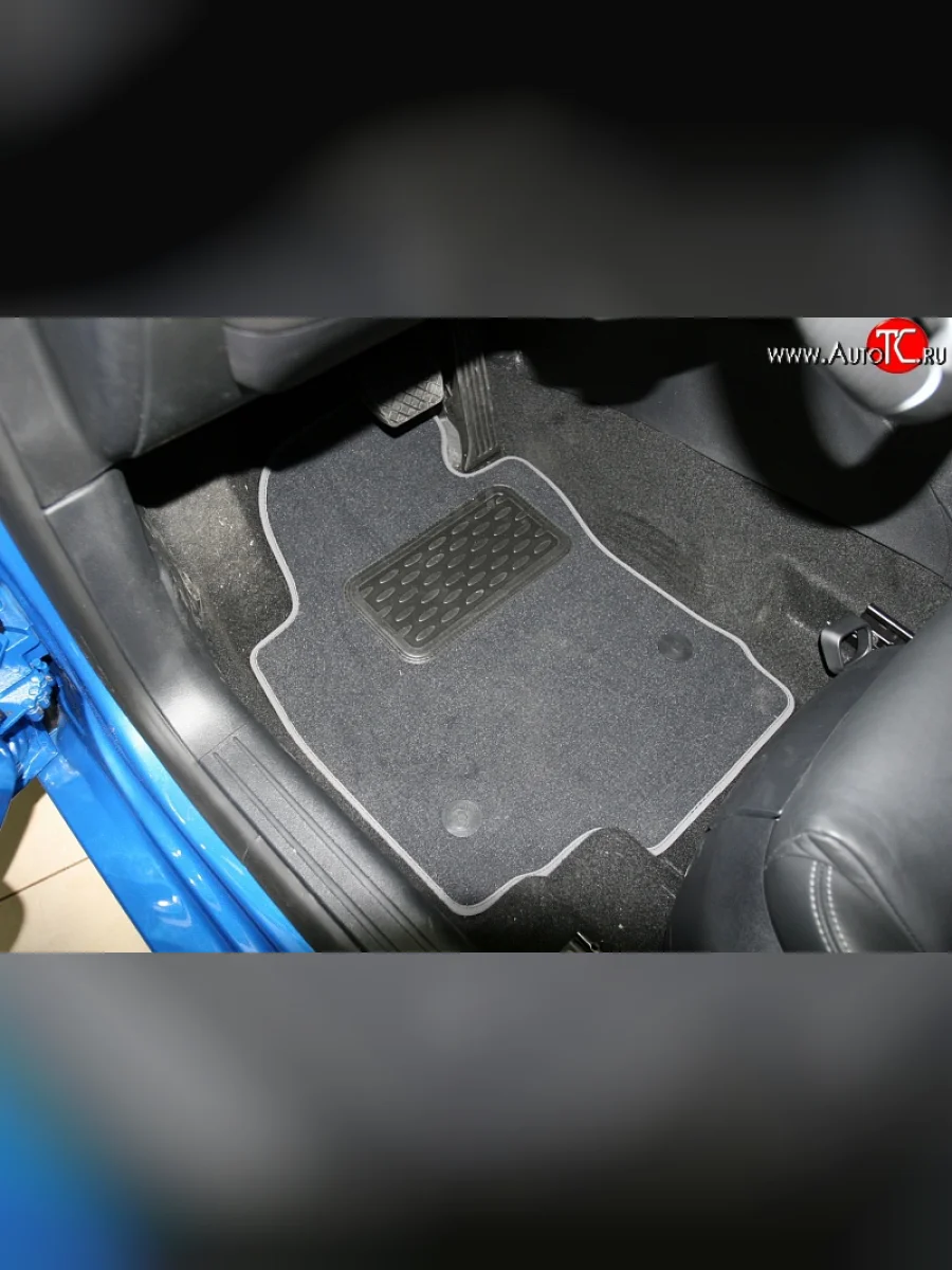 Коврик в салони Element 5 шт. (текстиль) (АКПП) Seat Leon 1P хэтчбэк 5 дв. дорестайлинг (2005-2009)  с доставкой в г. Пермь