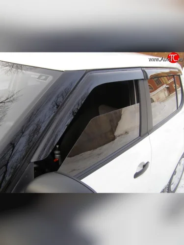 Дефлекторы окон (ветровики) Novline 4 шт. Skoda Fabia  Mk2 (2007-2010) хэтчбэк дорестайлинг