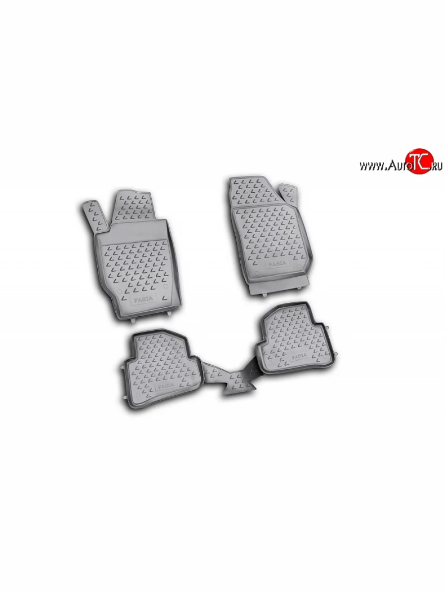 Коврики в салон Element 4 шт. (полиуретан) Skoda Fabia Mk2 универсал дорестайлинг (2007-2010)  с доставкой в г. Керчь