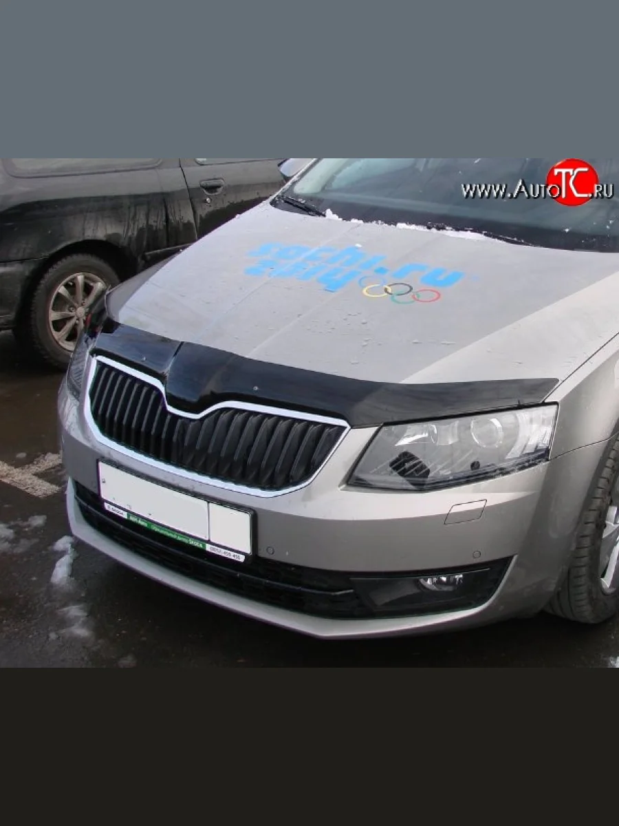 Дефлектор капота NovLine Skoda Octavia A7 дорестайлинг универсал (2012-2017)  в Перми Пермском крае