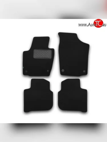 Комплект ковриков в салон Element 4 шт. (текстиль) Skoda Rapid NH3 дорестайлинг лифтбэк (2012-2017)