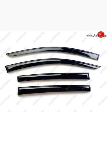 Комплект дефлекторов окон (ветровиков) 4 шт. Novline SSANGYONG Actyon Sport (2012-2025)