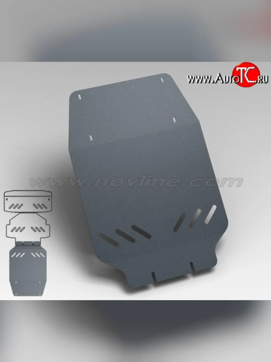 Защита коробки передач Novline (2.3/2.0, АКПП/МКПП, 3 мм) SSANGYONG Actyon 1 (2006-2010)  с доставкой в г. Керчь