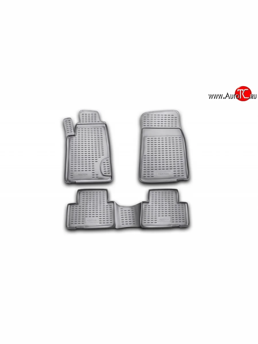 Коврики в салон Element 4 шт. (полиуретан) SSANGYONG Rexton Y200 (2001-2006)  с доставкой в г. Керчь