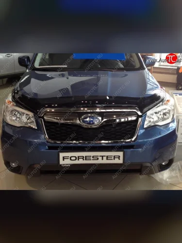 Дефлектор капота NovLine-Autofamily Subaru Forester  SJ (2012-2019) дорестайлинг, рестайлинг