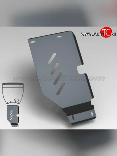 Защита коробки передач Novline (2.0, АКПП, 3 мм) Subaru Forester  SH (2008-2013)