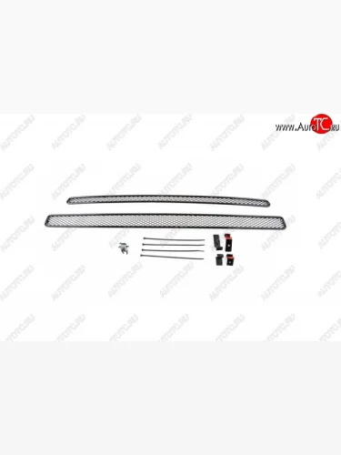 Сетка на бампер (Active Edition) Autofamily (черная) (ячейка 10 мм) Subaru Forester  SJ (2012-2016) дорестайлинг