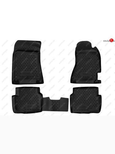 Коврики в салон Element 4 шт. (полиуретан, правый руль) Subaru Impreza ( GD,  GG) (2000-2007) седан дорестайлинг, хэтчбэк дорестайлинг, седан 1-ый рестайлинг, хэтчбэк 1-ый рестайлинг, седан 2-ой рестайлинг, хэтчбэк 2-ой рестайлинг