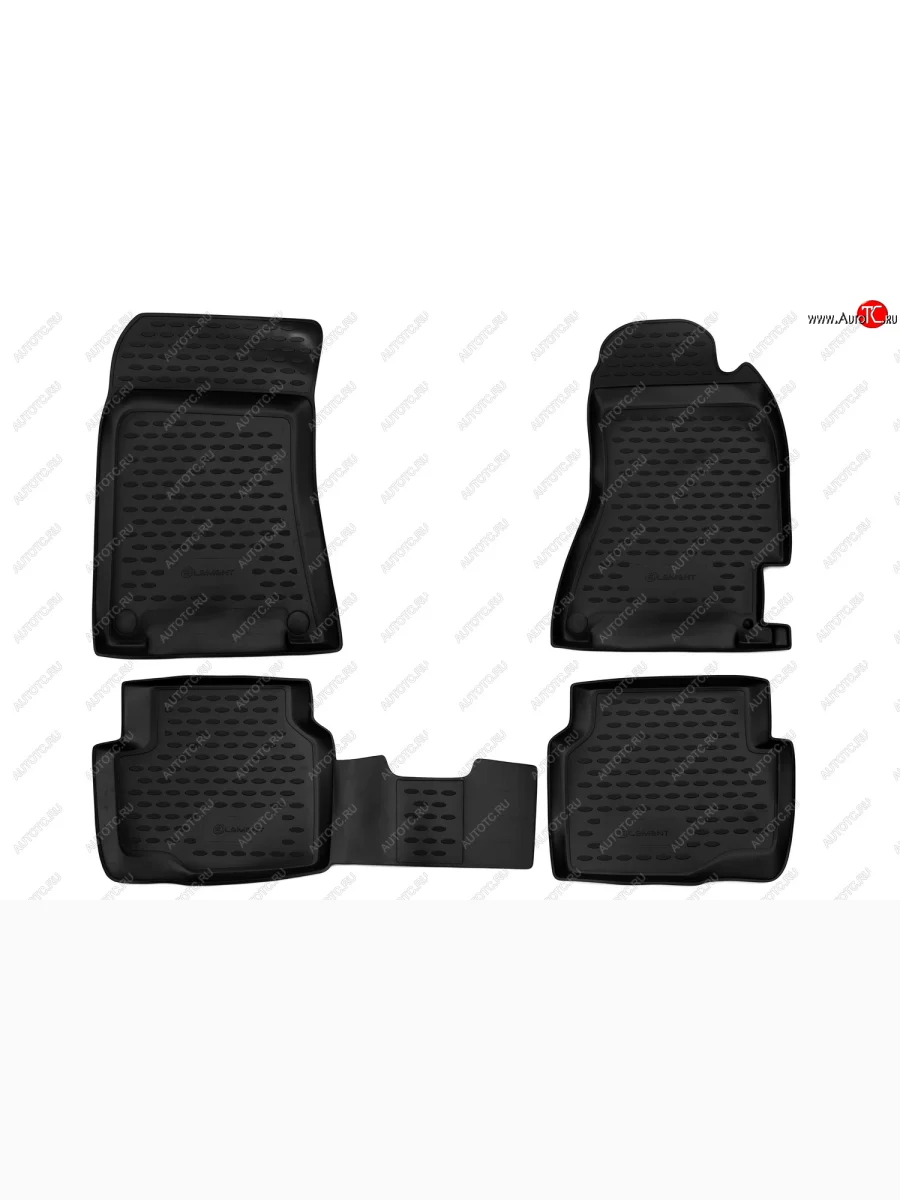 Коврики в салон Element 4 шт. (полиуретан, правый руль)  Subaru Impreza (2000-2007) GD, GG  в Керчи Республика Крым