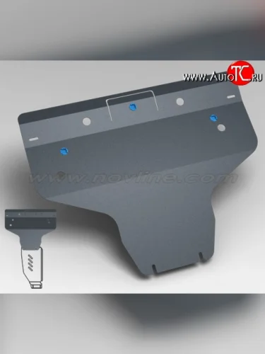 Защита картера двигателя Novline (2.0, АКПП, 2 мм) Subaru Legacy BM/B14 дорестайлинг седан (2009-2013)