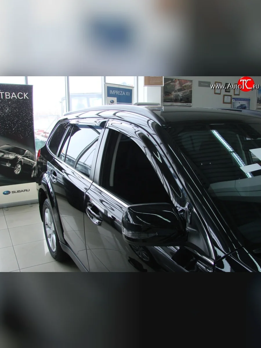 Дефлекторы окон (ветровики) Novline 4 шт. Subaru Outback BR/B14 дорестайлинг универсал (2009-2013)  в Перми Пермском крае