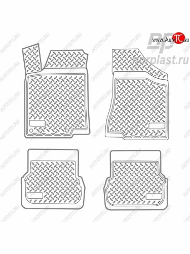 Комплект ковриков в салон Norplast Volkswagen Passat B4 универсал (1993-1996)