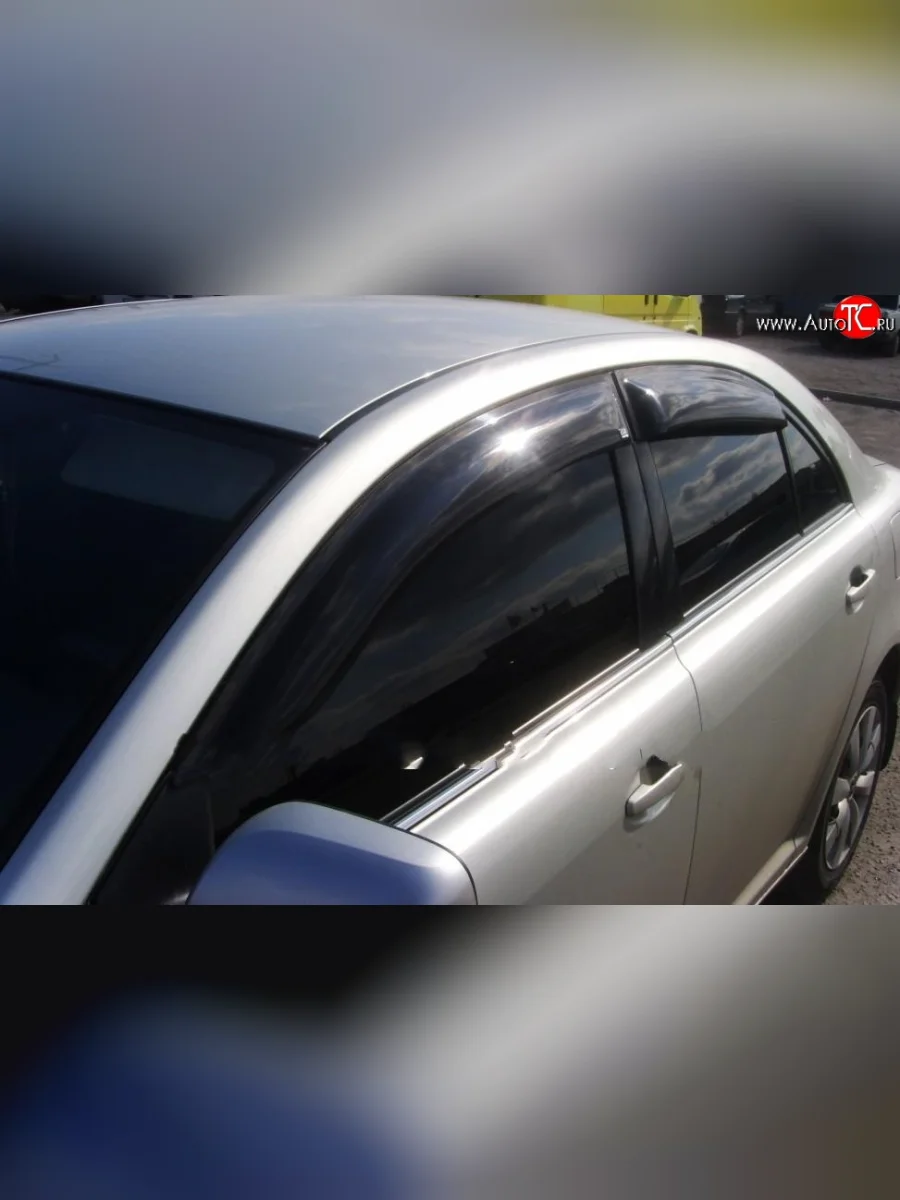 Дефлекторы окон (ветровики) Novline 4 шт Toyota Avensis T250 седан дорестайлинг (2003-2006)  в Самаре Самарской области