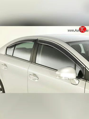 Дефлекторы окон (ветровики) Novline 4 шт Toyota Avensis ( T270 седан,  T270 универсал) (2008-2011) дорестайлинг