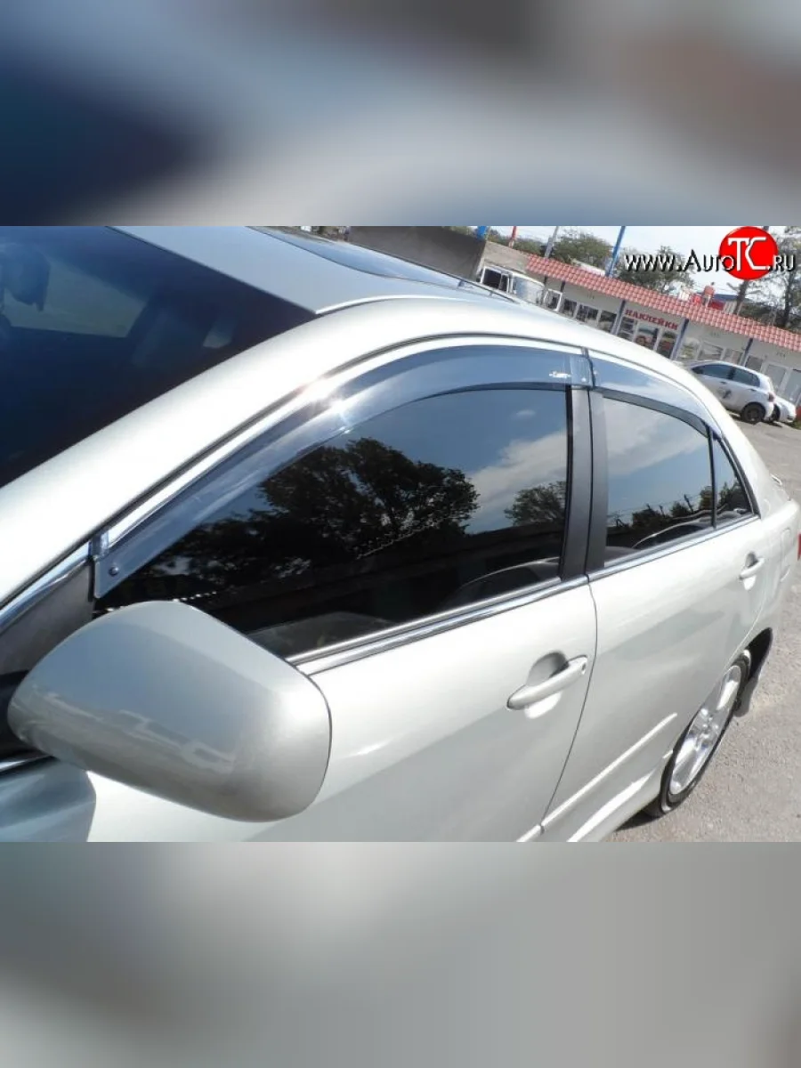Дефлекторы окон (ветровики) Novline 4 шт Toyota Camry XV40 рестайлинг (2009-2011)  в Керчи Республика Крым