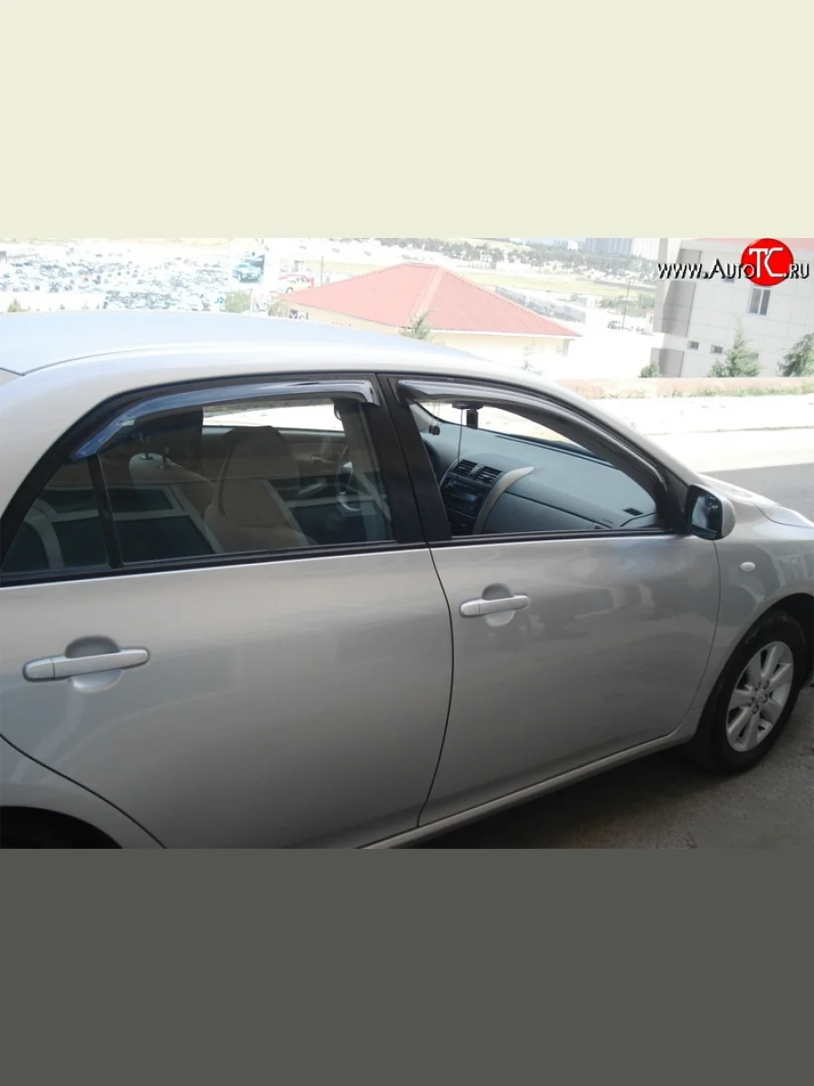 Дефлекторы окон (ветровики) (седан) Novline 4 шт.  Toyota Corolla (2006-2010) E150  в Самаре Самарской области