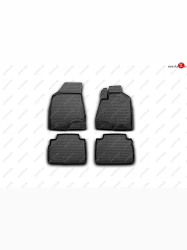 Комплект ковриков в салон (правый руль, чёрные, полиуретан) Element (Чёрные) Toyota Harrier  XU30 (2003-2013)