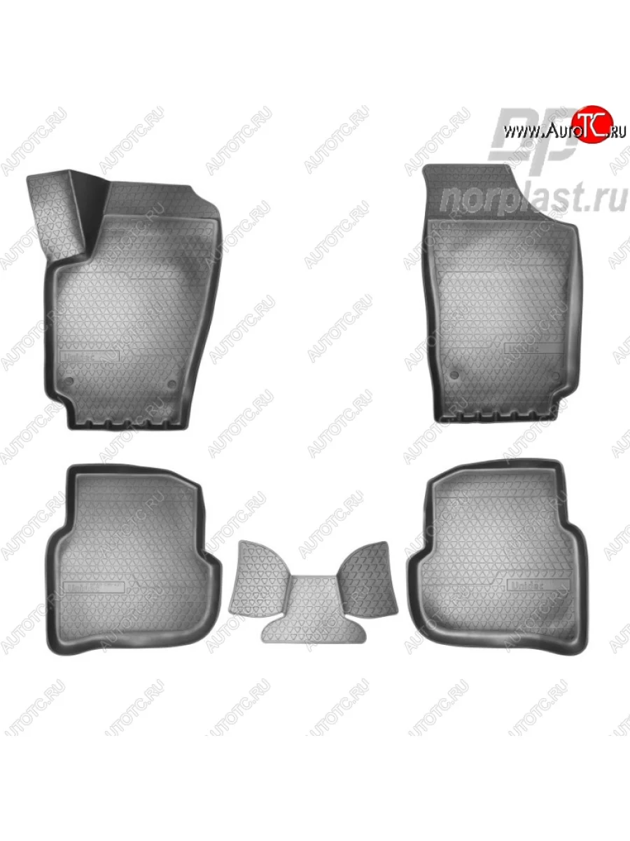 Комплект ковриков в салон SD Norplast 3D Volkswagen Polo Mk5 6R,6C,61 хэтчбек 5 дв. дорестайлинг (2009-2015)  в Самаре Самарской области