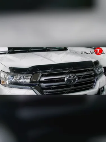 Дефлектор капота NovLine-Autofamily (рестайлинг) Toyota Land Cruiser  200 (2012-2015) 1-ый рестайлинг