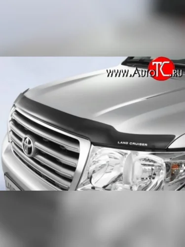 Дефлектор капота NovLine (с логотипом) Toyota Land Cruiser  200 (2007-2012) дорестайлинг