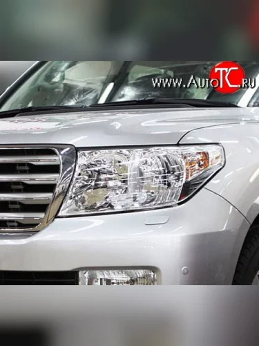 Прозрачная защита передних фар Novline Toyota Land Cruiser  200 (2007-2012) дорестайлинг