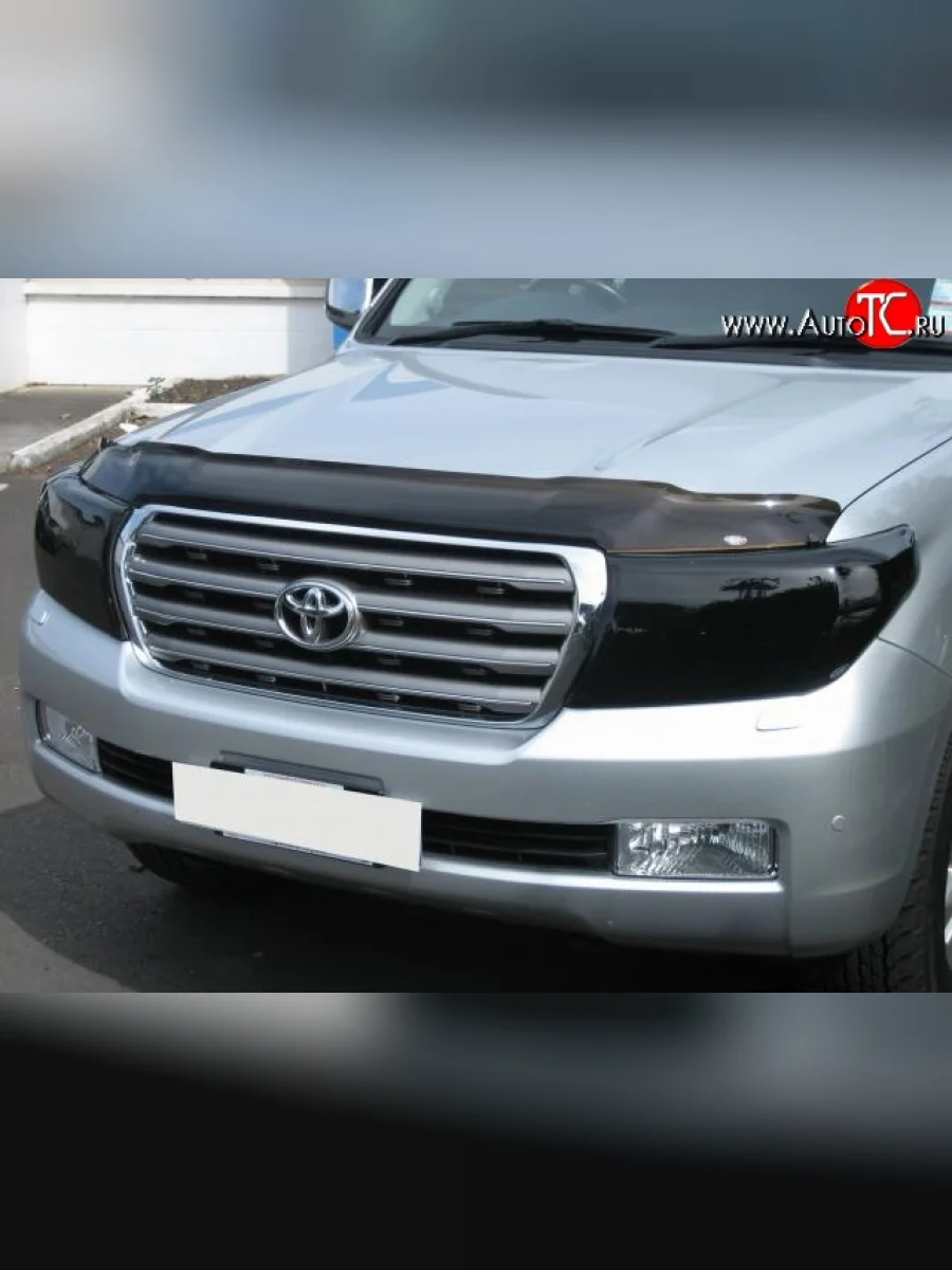 Темная защита передних фар Novline (2011 м.г.) Toyota Land Cruiser 200 дорестайлинг (2007-2012)  в Воронеже Воронежской области