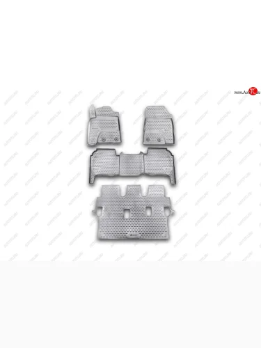 Коврики в салон Element 4 шт. (полиуретан) (Черный) Toyota Land Cruiser  200 (2012-2015) 1-ый рестайлинг