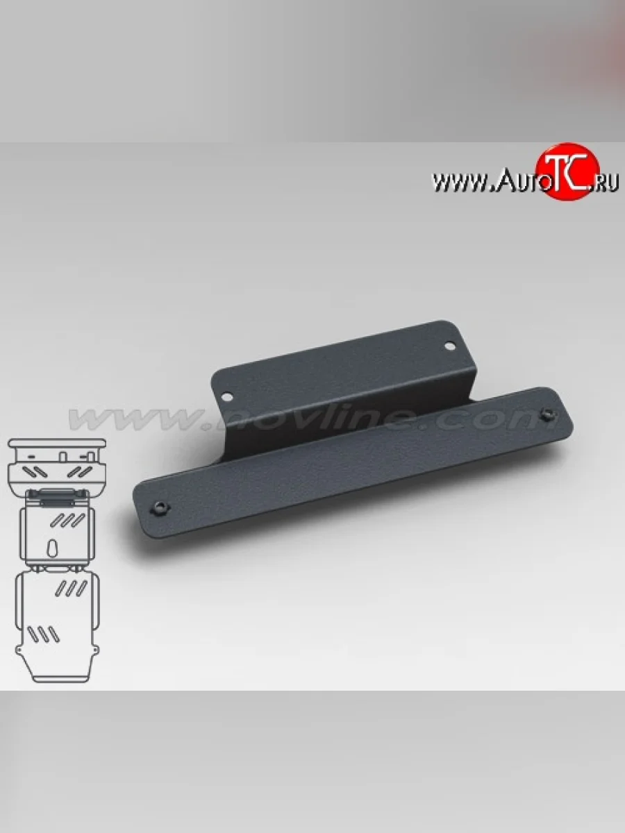 Защита картера двигателя Novline (3.5/4.0, АКПП, 3 мм) Toyota Land Cruiser Prado J120 (2002-2009)  в Самаре Самарской области