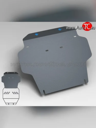 Защита картера двигателя Novline (2008-2009) (4.7/4.5, АКПП, 3 мм) Toyota Land Cruiser  200 (2007-2012) дорестайлинг