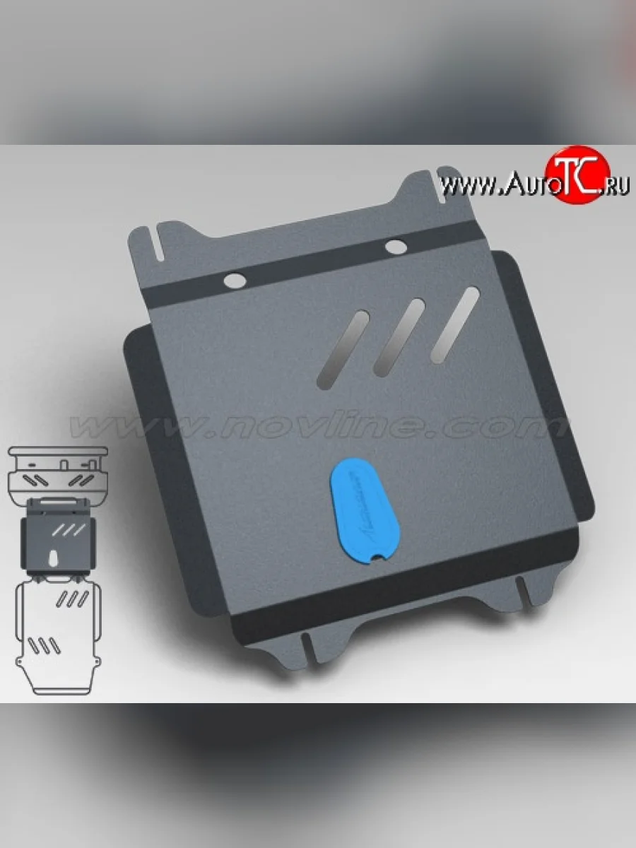 Защита коробки передач Novline (3.5/4.0, АКПП, 3 мм)  Toyota Land Cruiser Prado (2002-2009) J120  в Керчи Республика Крым