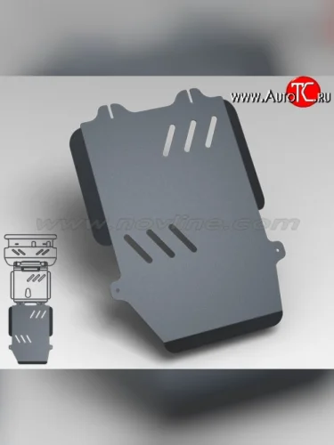 Защита раздаточной коробки NLZ (3.5/4.0, АКПП, 3 мм) Toyota Land Cruiser Prado  J120 (2002-2009)