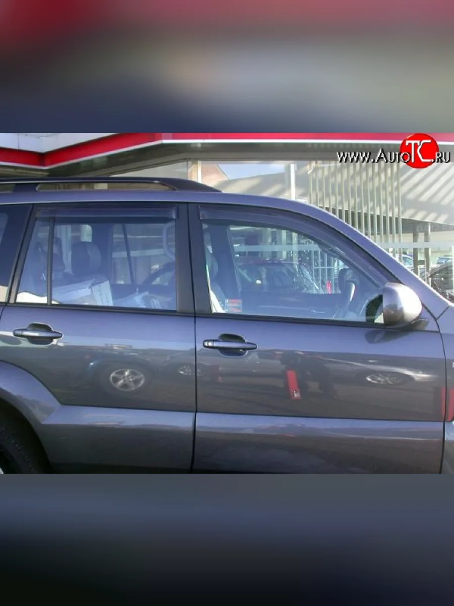 Дефлекторы окон (ветровики) 4 шт. Novline  Lexus GX470 (2002-2007), Toyota Land Cruiser Prado (2002-2009)  в Перми Пермском крае