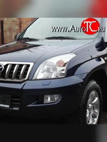 Прозрачная защита передних фар Novline Toyota Land Cruiser Prado  J120 (2002-2009)