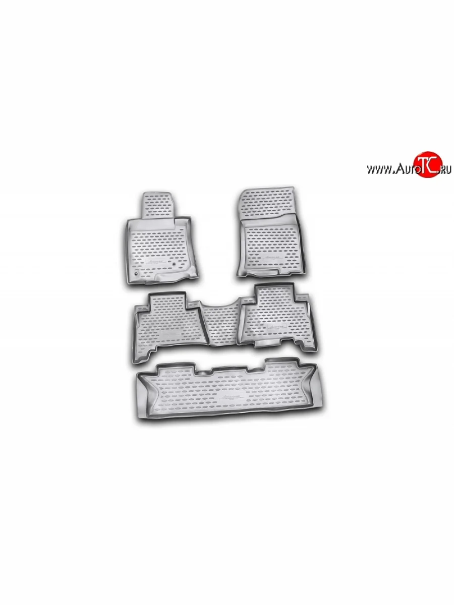 Коврики в салон Element 5 шт. (полиуретан) (7 мест) Toyota Land Cruiser Prado J150 дорестайлинг (2009-2013)  в Воронеже Воронежской области