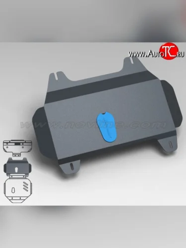 Защита картера двигателя Novline (4.0/3.0, АКПП, 3 мм) Toyota Land Cruiser Prado  J150 (2009-2013) дорестайлинг