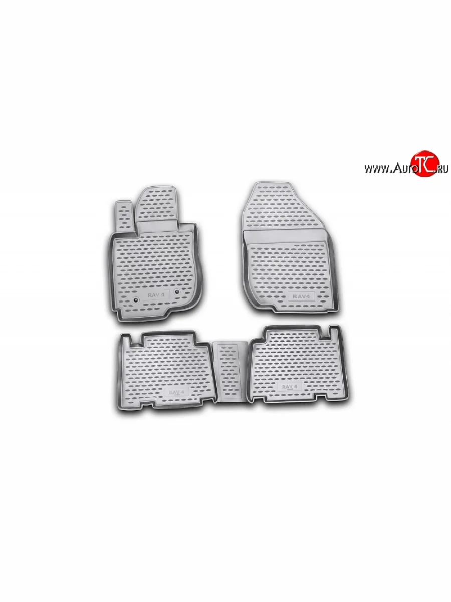 Коврики в салон Element 4 шт. (полиуретан) (длинная база) Toyota RAV4 XA305 5 дв. дорестайлинг (2005-2009)  в Самаре Самарской области